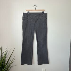 J. Crew Women's Favorite Fit Size 12R Gray‎ Corduroy Bootcut Pants Casual Fall